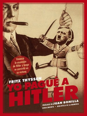 cover image of Yo pagué a Hitler